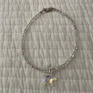 Brilliant Crystal Starfish Pendant Anklet